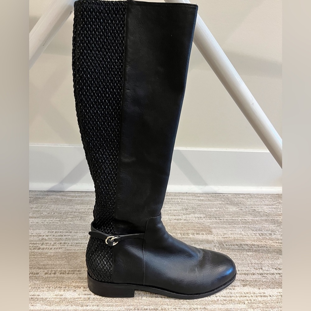 Black Leather Cole Haan Boots